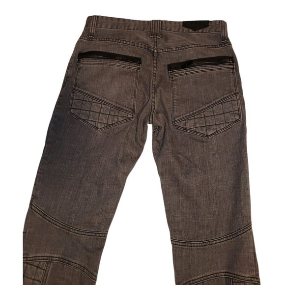 Rogue Destructed Slim Moto Jean Gray Men's 31. Mid Rise, Excellent Motorcycle - Picture 3 of 7
